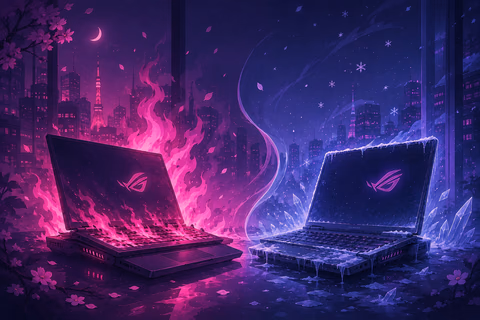Thermal throttling w ASUS ROG Zephyrus Duo 16: analiza przed i po wymianie płynnego metalu